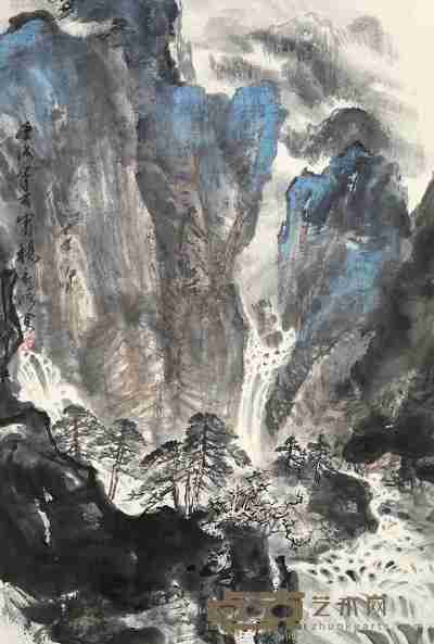 杨应修 万壑松烟 镜片 92×63cm