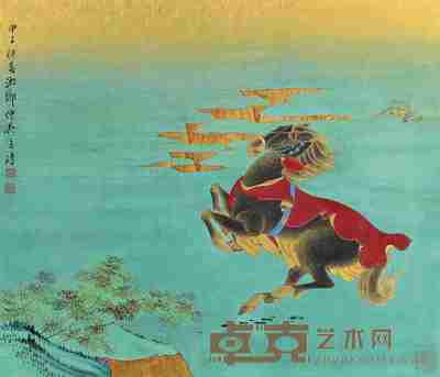 匡仲英 马 镜框 45×52cm