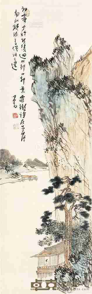 溥儒 山郭初霁 105×33cm