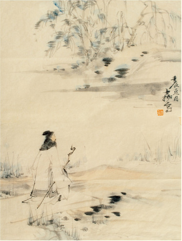 何士扬  高士图