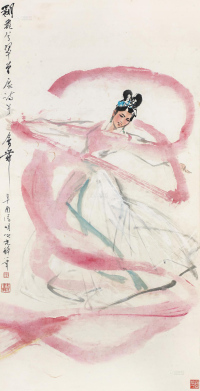 杨之光 1981年作 会舞 镜框