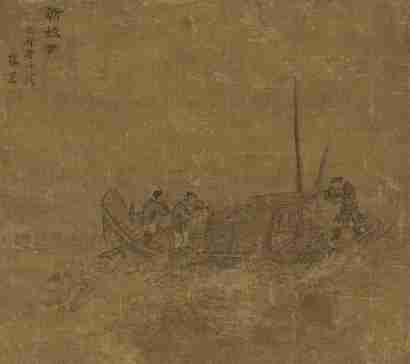 张宏 1639年作 斩蛟图 镜心