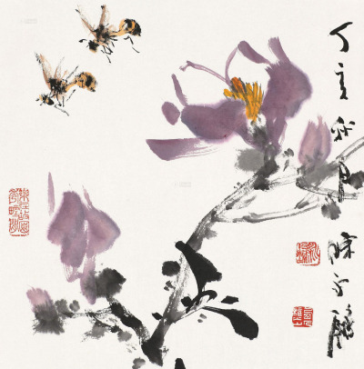 陈永锵 丁亥（2007）年作 秋色 镜框