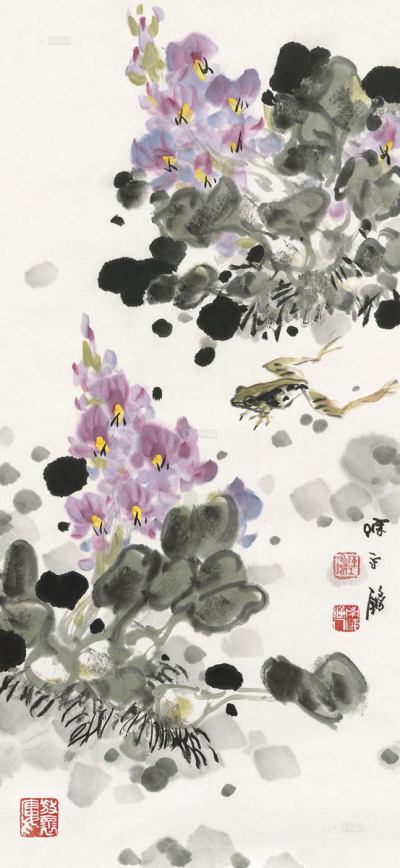 陈永锵 壬辰（2012）年作 水葫芦 镜框