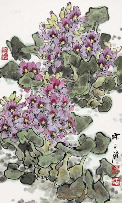 陈永锵 戊子（2008）年作 璀璨浮生 镜框 84×52cm
