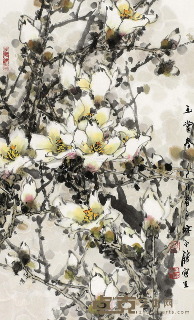 陈永锵 己丑（2009）年作 玉堂春 镜框 84×52cm