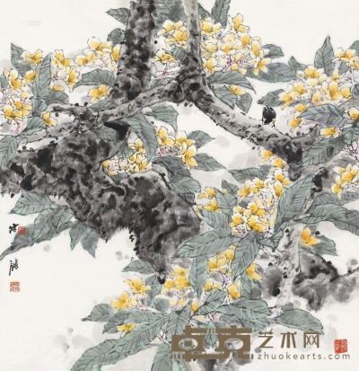 陈永锵 甲午（2014）年作 艳阳春 镜框 124×124cm