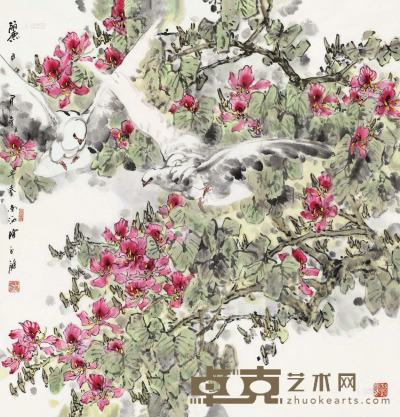 陈永锵 甲午（2014）年作 丽日 镜框 124×124cm