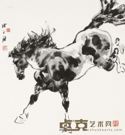 陈永锵 甲午（2014）年作 骏 镜框 97×90cm