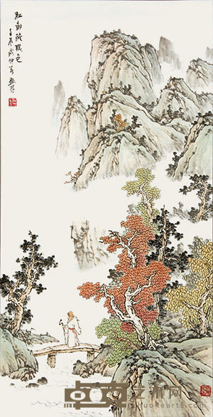 陈显根《山水》 99×51.5cm