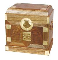 金丝楠水波纹木箱