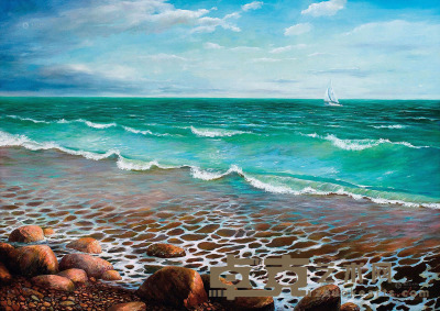 弗拉基米尔·西波维齐·康斯坦丁诺维齐 2013年作 海浪 140×100cm