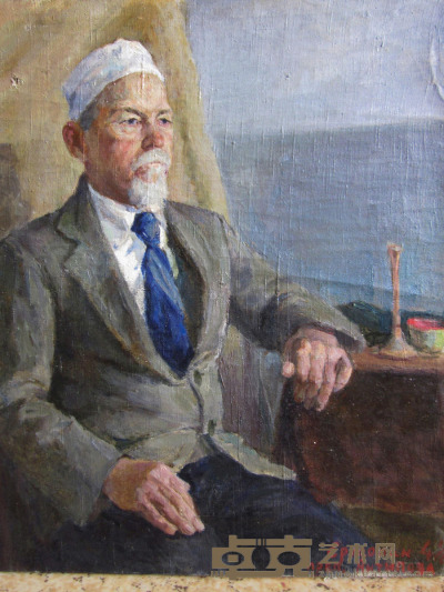 耶尔莫林·列莫·尼古拉耶维齐 1954年作 学者肖像 68.5×60cm