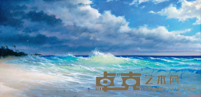 格奥尔基·德米特里耶夫 2013年作 海浪 50×100cm