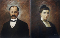 佚名 19世纪 人物肖像 （二幅）