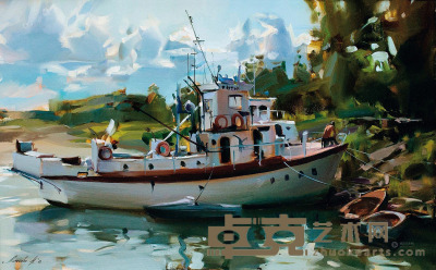丽达索娃·娜达莉雅 2012年作 渔夫·西伯利亚·西部 50×80cm