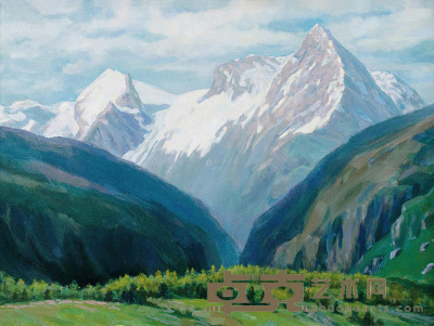 古辛·德米特里·谢尔盖耶维齐 2009年作 山景 60×80cm