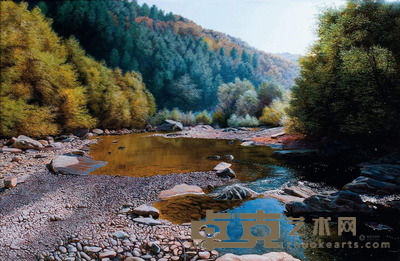 克拉萨夫·米沙 2013年作 山涧 60×90cm