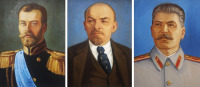 阿夫萨德让诺夫·尼古拉·格里高利耶维奇 2012年作 人物肖像 （三幅）