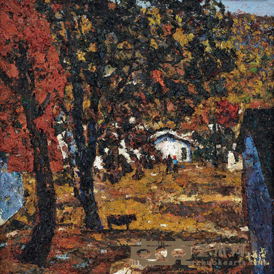邵增虎 秋色 47×47cm