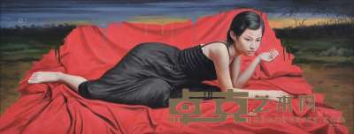 聂义武 2003年作 流淌的暮色 65×170cm