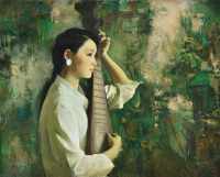 陈宜明 70年代作 琵琶情