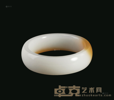 和田玉糖白玉手镯 5.7×2×0.9cm