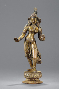19世纪 铜鎏金湿婆