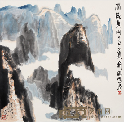 林曦明 山水 68×68cm 约4.2平尺