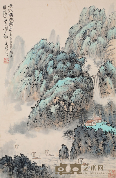 郑方 山水 61×40cm 约2.2平尺