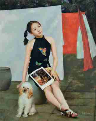 李瑾 1996年作 家有小犬
