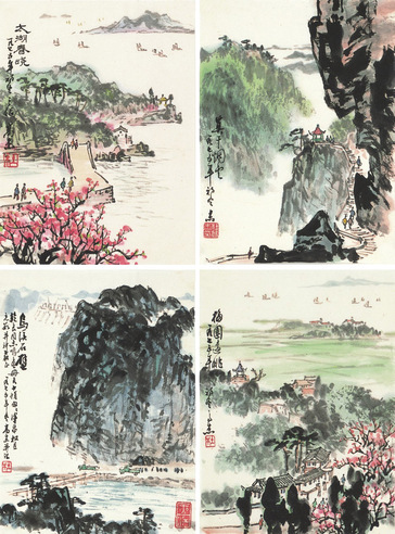 杜高杰 山水四件