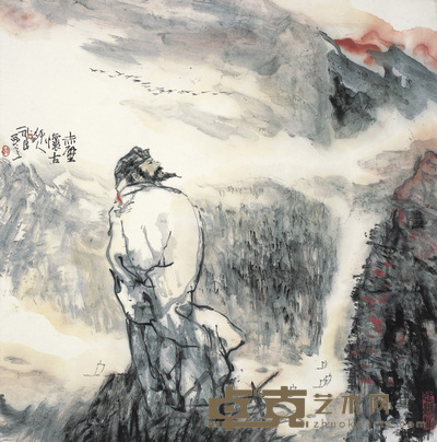 吴永良 江山助诗豪 68×68cm