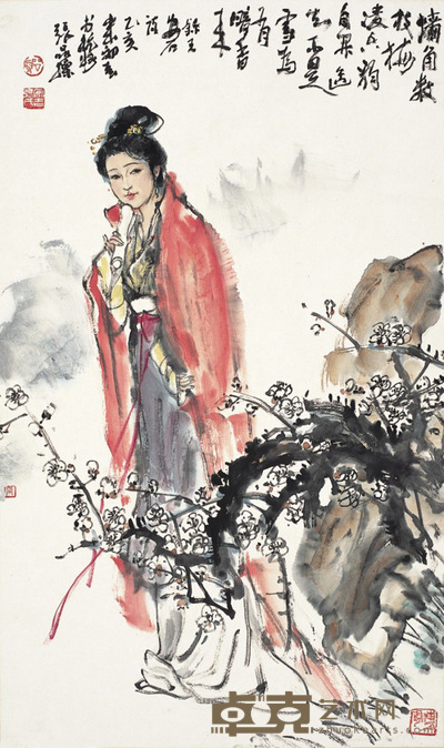 张品操 梅花知己 83×49cm