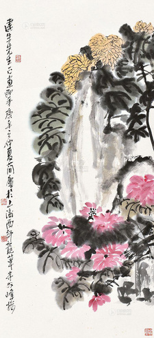 曹简楼 花卉 立轴