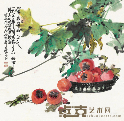 李剑晨 1982年作 佳味 镜片 65×65cm