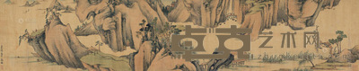 文徵明 (款) 山居清泉 手卷 28×138cm