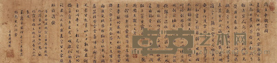 刘墉 （款） 书法手卷 手卷 119×28cm