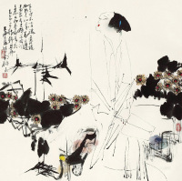 王西京 1999年作 李清照诗意图 镜心