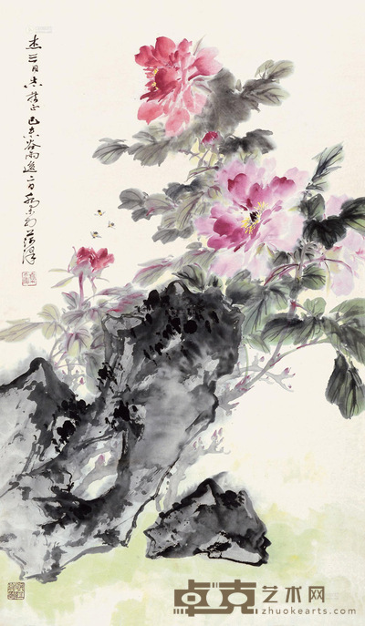 乔木 己未(1979年)作 暗香浮动 卷轴 89×51cm