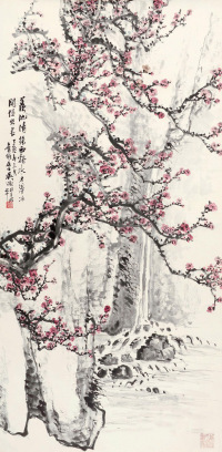 吴徵 丁亥（1947年）作 梅花图 立轴