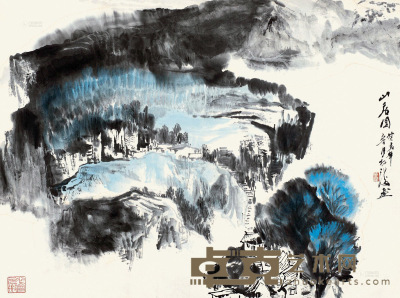 赵松涛 癸亥（1983年）作 山居图 镜心 55×73cm