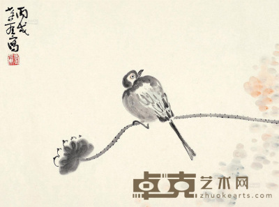 李孝萱 丙戌（2006年）作 独爱 软片 34×46cm
