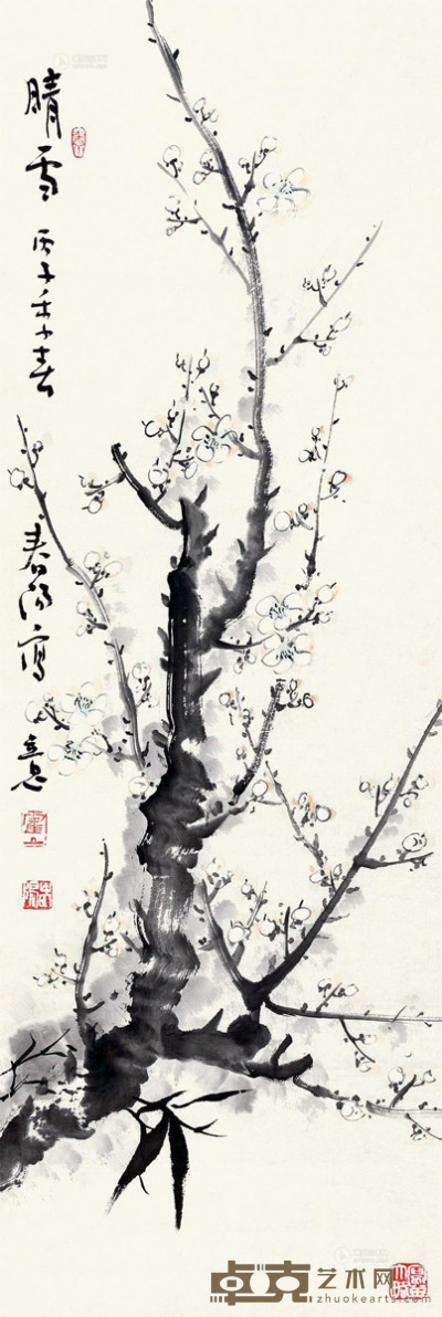 霍春阳 丙子（1996年）作 晴雪 软片 101×34cm
