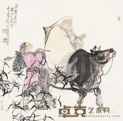 毛国伦 千里之行 立轴 68×68cm