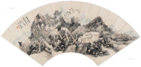 黄宾虹 壬申（1932）年作 山水 扇面