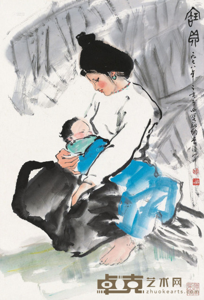 杨之光 1978年作 宝贝 立轴 67.5×46cm