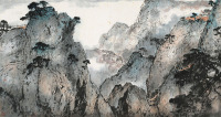 杨善深 癸酉（1993）年作 山水 镜片