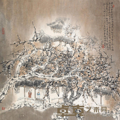 孙君良 丁丑（1997）年作 江南春讯 镜片 68×68cm