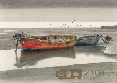 刘寿祥 舶船 65×90cm